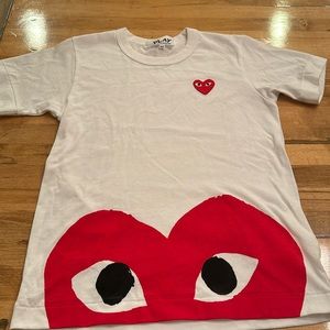 Comme des Garcons white womens slim fit t-shirt size XS